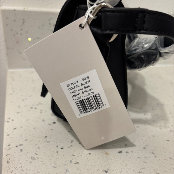 Valentino Orlandi Black and White Crossbody Bag with Sophisticated Style - Picture 3 of 4